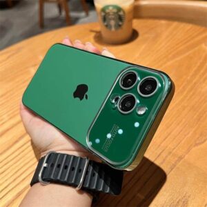 Luxury Full Camera Protection Liquid Silicone Case for iPhone