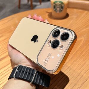 Luxury Full Camera Protection Liquid Silicone Case for iPhone