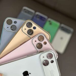 Luxury Full Camera Protection Liquid Silicone Case for iPhone 17 16 15 11 13 12 14 Pro Max Makaron Pure Color Slim Matte Soft Cover
