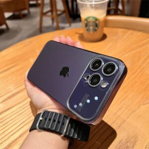 Luxury Full Camera Protection Liquid Silicone Case for iPhone